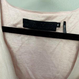 NWT L.A.M.B. Bubble Dress, Champagne Color, Size 6